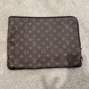 Louis Vuitton Brown Monogram Laptop Case